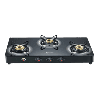 Prestige 3 burner automatic gas stove outlet